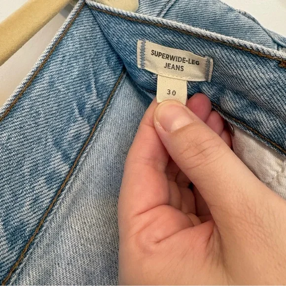 Madewell Superwide-Leg Airy Denim Edition Jean - Ahern wash - Size 30 - Picture 7 of 16